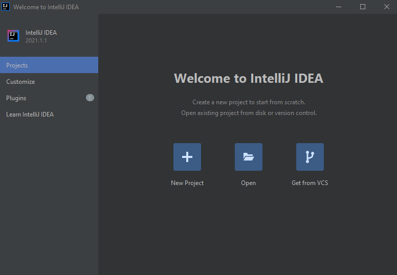 IntelliJ New Project